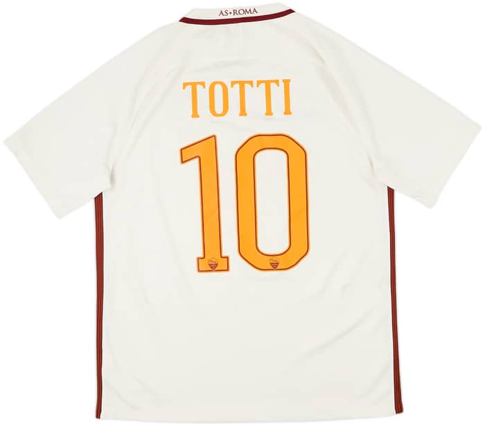 2016-17 Roma Away Shirt Totti #10 - 6/10 - (L)