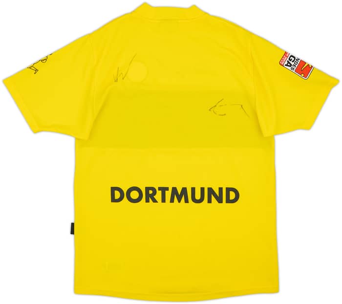 2002-03 Borussia Dortmund Signed Home Shirt - 8/10 - (S)