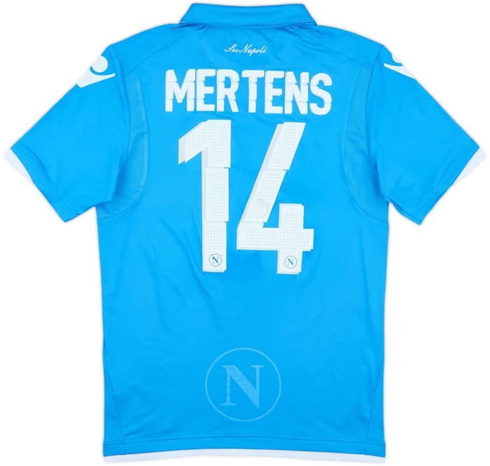 2014-15 Napoli Home Shirt Mertens #14 - 5/10 - (L)