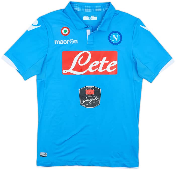2014-15 Napoli Home Shirt Mertens #14 - 5/10 - (L)