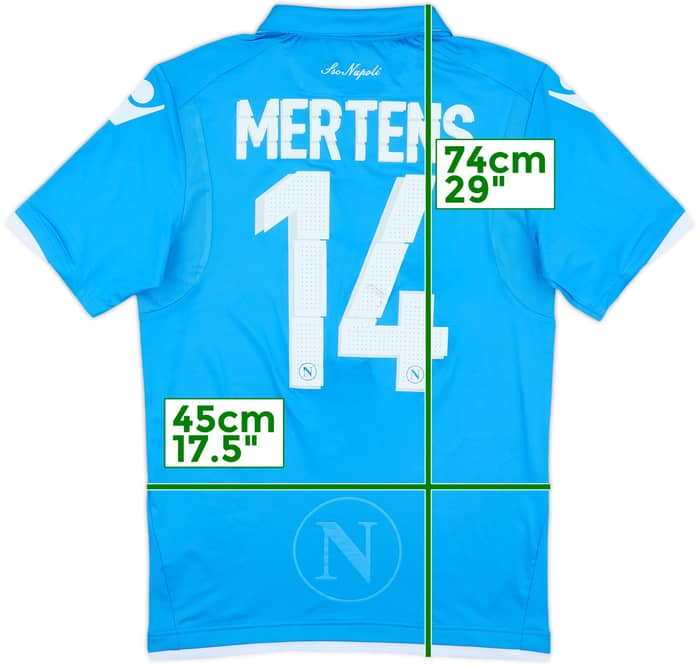2014-15 Napoli Home Shirt Mertens #14 - 5/10 - (L)