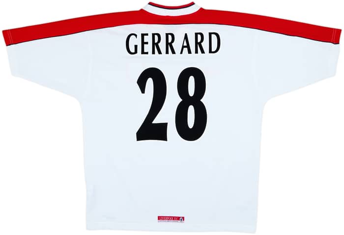 1998-99 Liverpool Away Shirt Gerrard #28 - 6/10 - (L)