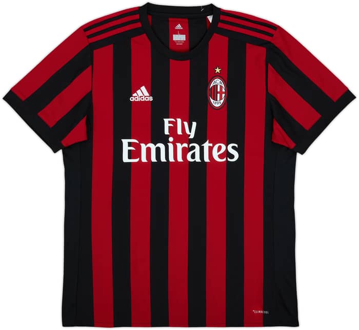 2017-18 AC Milan Home Shirt Andre Silva #9 - 10/10 - (L)