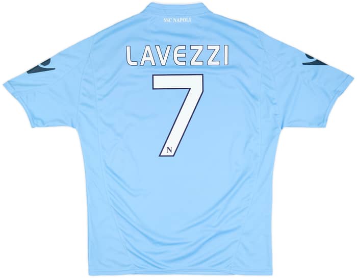 2009-10 Napoli Home Shirt Lavezzi #7 - 6/10 - (XL)