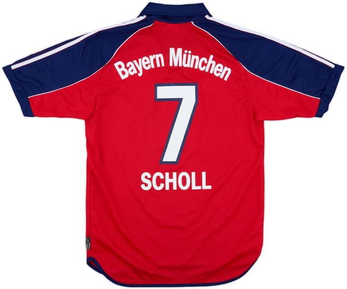1999-01 Bayern Munich Home Shirt Scholl #7 - 6/10 - (S)