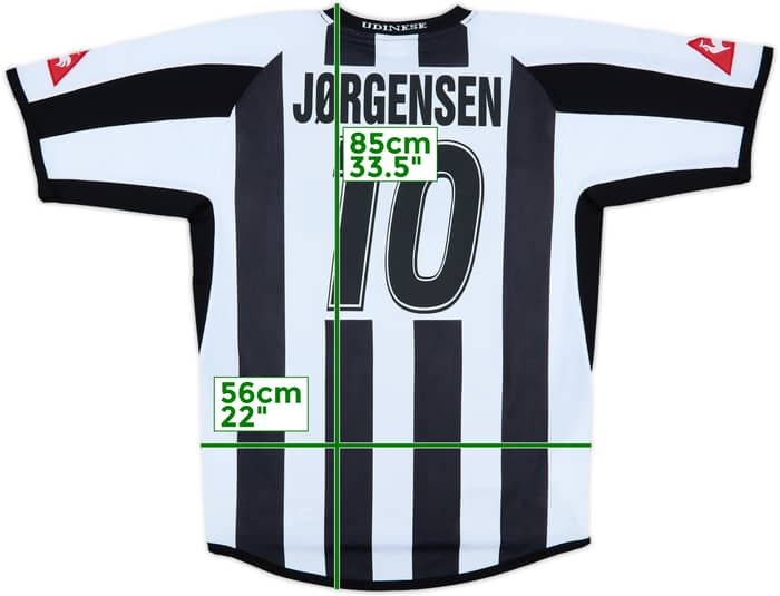 2003-04 Udinese Home Shirt Jorgensen #10 - 8/10 - (XL)