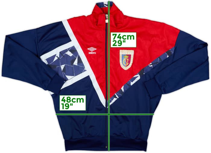 1990s Umbro Template Track Jacket (Convitto Nazionale) - 6/10 - (M)