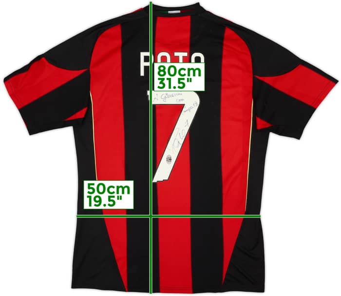 2010-11 AC Milan Signed Home Shirt Pato #7 - 7/10 - (M)