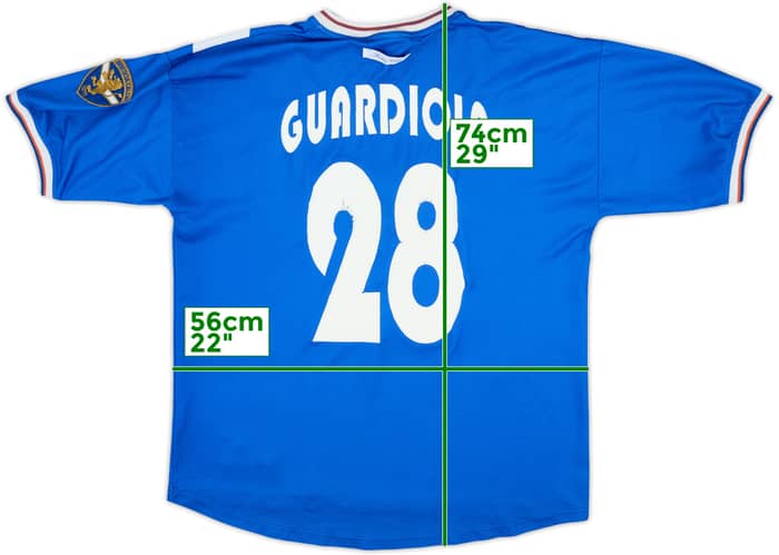 2001-02 Brescia Home Shirt Guardiola #28 - 4/10 - (L)