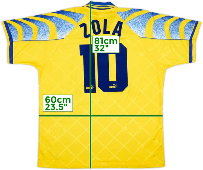 1995-96 Parma Third Shirt Zola #10 - 8/10 - (XL)
