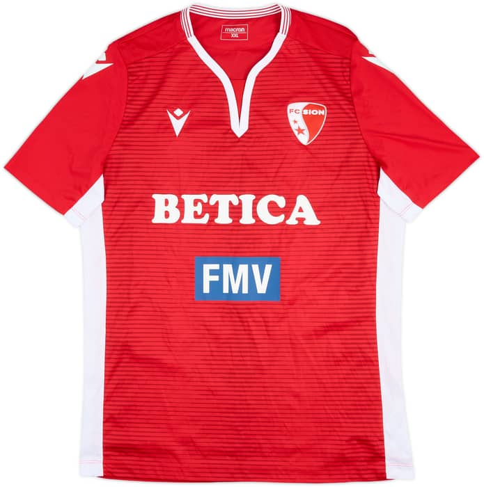 2020-21 FC Sion Home Shirt Lacroix #45 - 8/10 - (XXL)
