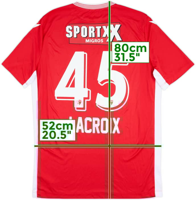 2020-21 FC Sion Home Shirt Lacroix #45 - 8/10 - (XXL)