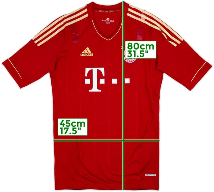 2011-13 Bayern Munich Player Issue TechFit Home Shirt - 4/10 - (L)