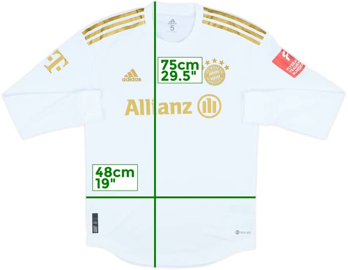2022-23 Bayern Munich Womens Player Issue Away L/S Shirt - 9/10 - (S/M)