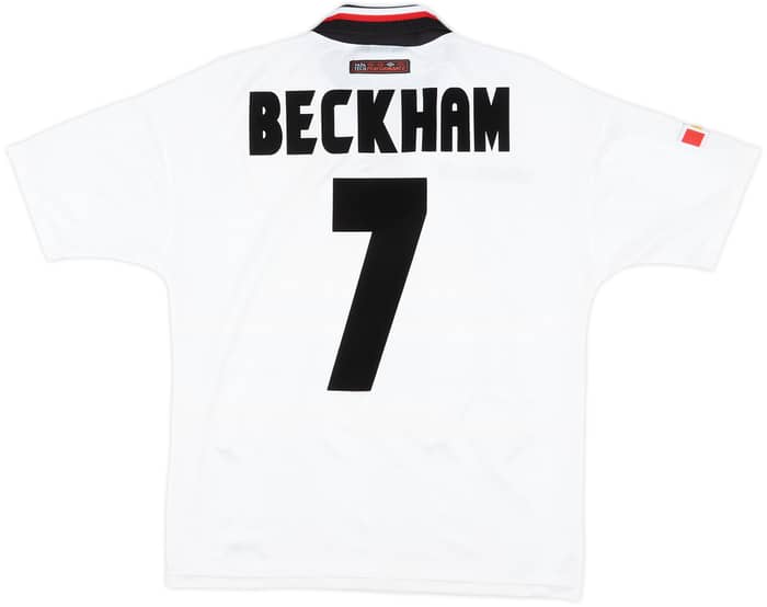 1997-99 Manchester United Away Shirt Beckham #7 - 9/10 - (Y)