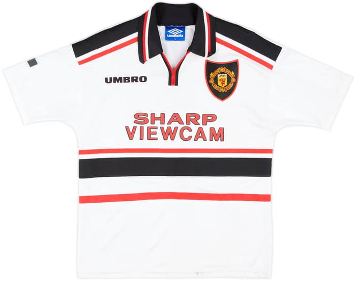 1997-99 Manchester United Away Shirt Beckham #7 - 9/10 - (Y)