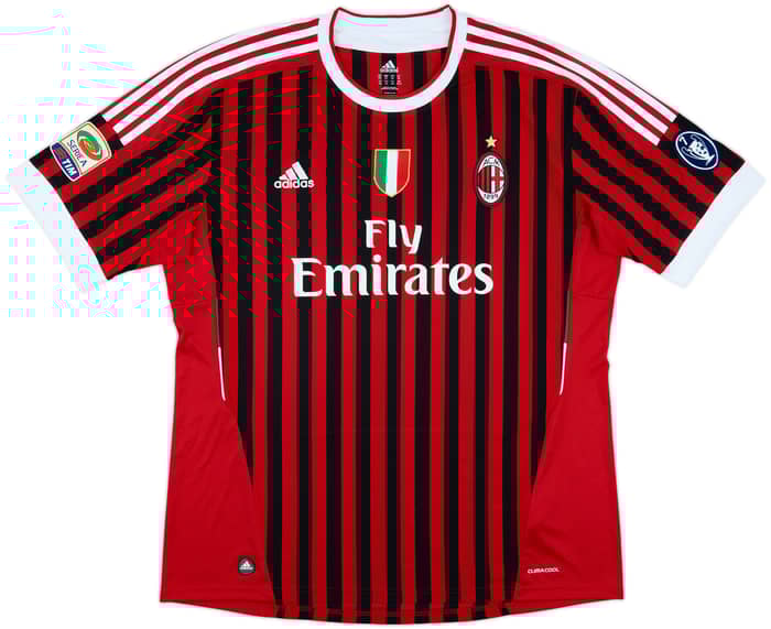 2011-12 AC Milan Home Shirt Ibrahimovic #11 - 6/10 - (XXL)