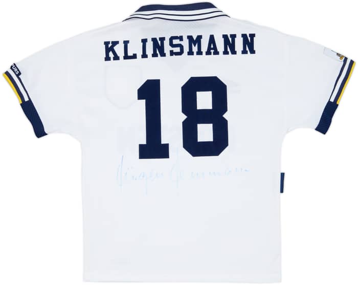 1993-95 Tottenham Home Shirt Klinsmann #18 - 7/10 - (S)