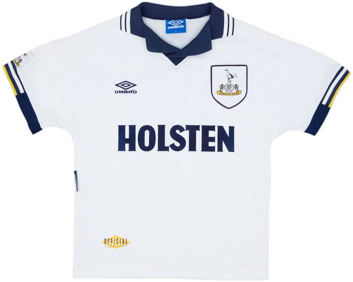 1993-95 Tottenham Home Shirt Klinsmann #18 - 7/10 - (S)