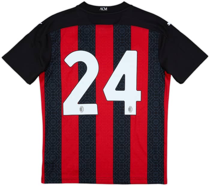 2020-21 AC Milan Home Shirt #24 - 10/10 - (M)