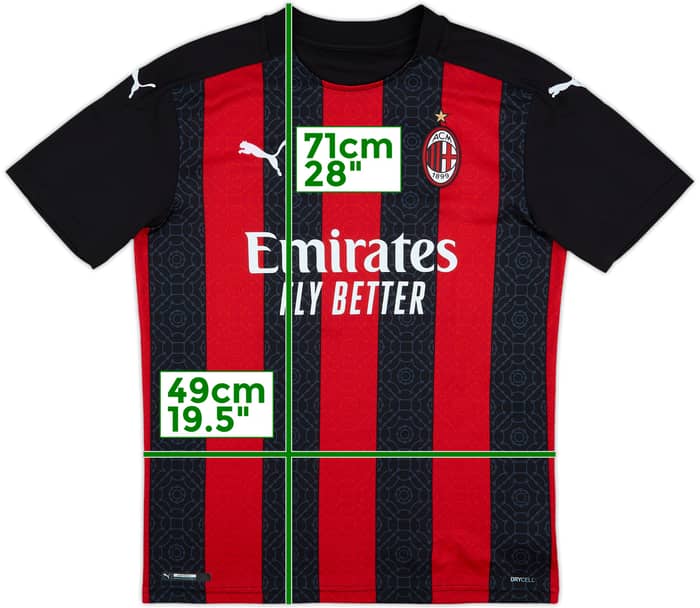 2020-21 AC Milan Home Shirt #24 - 10/10 - (M)