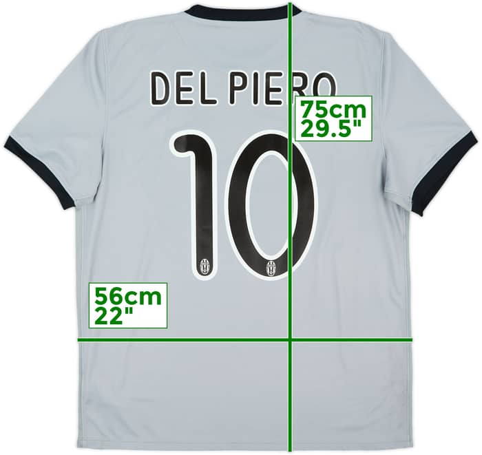 2009-10 Juventus Away Shirt Del Piero #10 - 5/10 - (L)