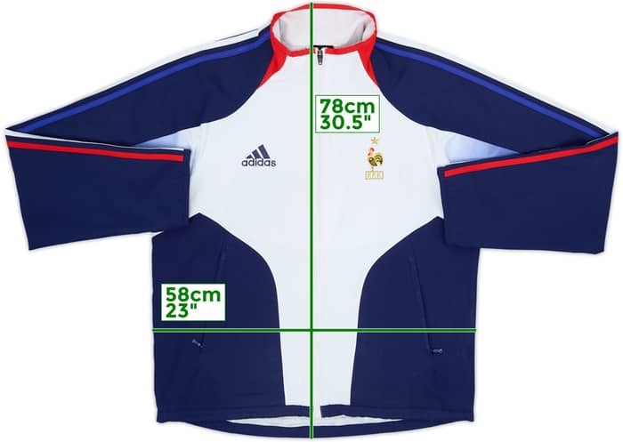 2002-04 France adidas Track Jacket - 8/10 - (M/L)