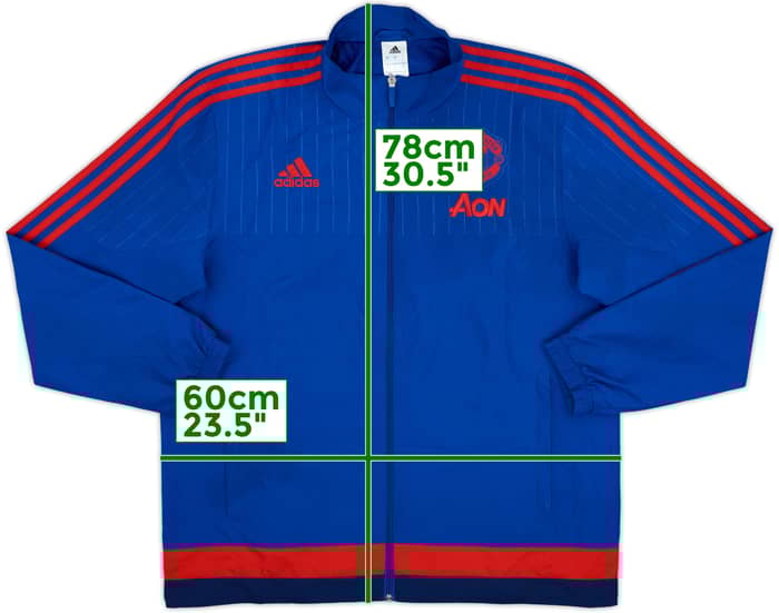 2015-16 Manchester United adidas Track Jacket - 8/10 - (L)