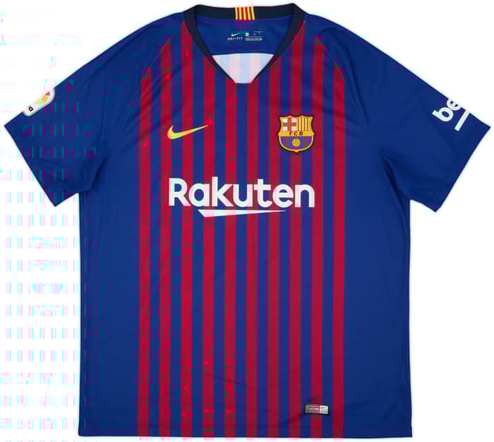 2018-19 Barcelona Home Shirt Messi #10 - 9/10 - (XL)