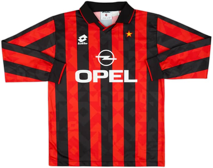 1994-95 AC Milan Home L/S Shirt - 6/10 - (L)