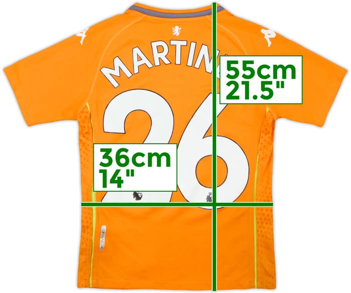 2020-21 Aston Villa GK S/S Shirt Martinez #26 - 8/10 - (M.Boys)