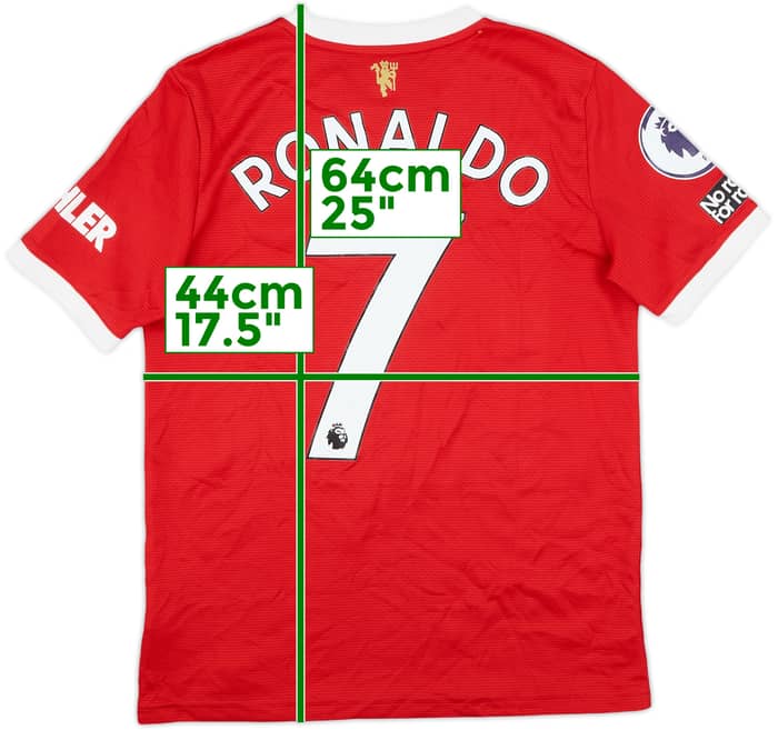 2021-22 Manchester United Home Shirt Ronaldo #7 - 8/10 - (L.Boys)