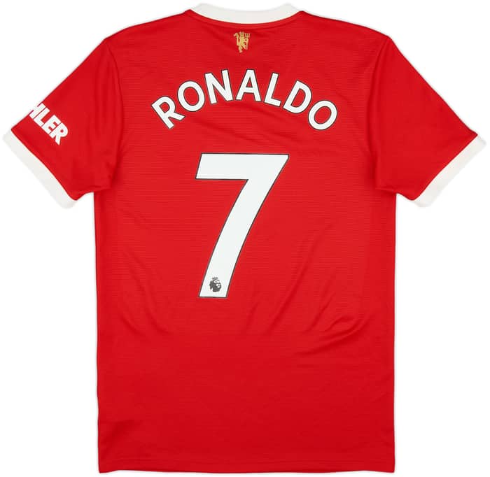 2021-22 Manchester United Home Shirt Ronaldo #7 - 8/10 - (S)