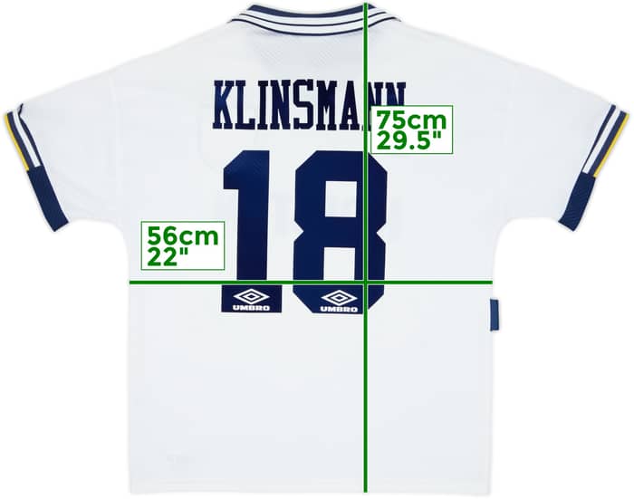 Camiseta de local del Tottenham 1993-95 Klinsmann #18 - 7/10 - (L)