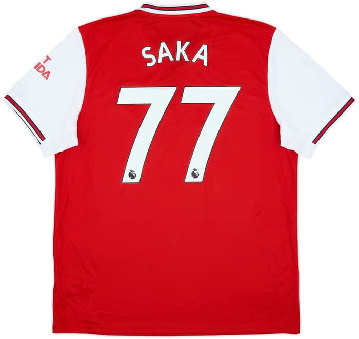 2019-20 Arsenal Home Shirt Saka #77 - 10/10 - (XL)
