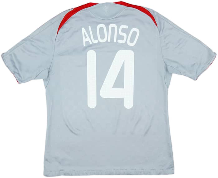 2008-09 Liverpool Camiseta Visitante Alonso #14 - 6/10 - (L)
