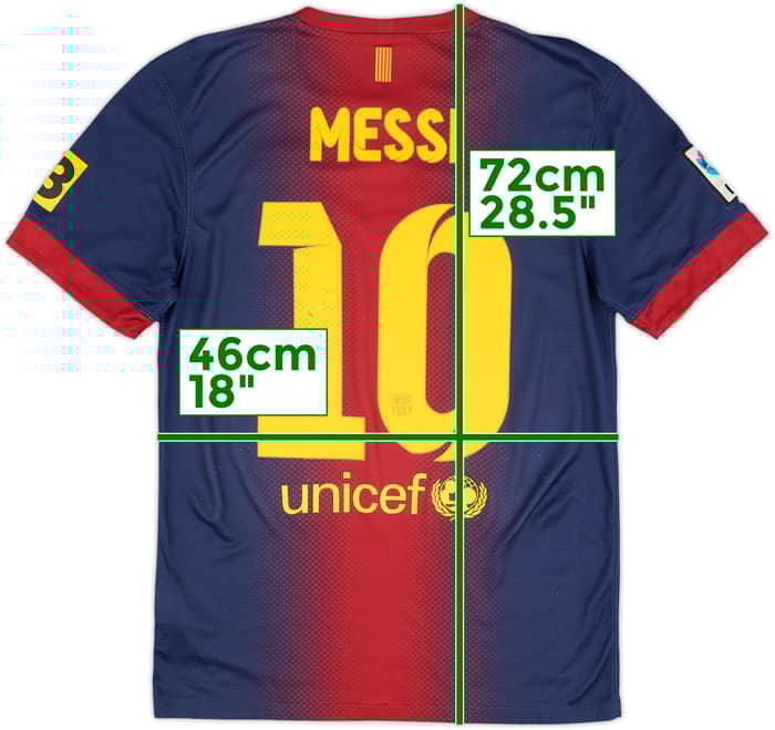 2012-13 Barcelona Home Shirt Messi #10 - 6/10 - (S)