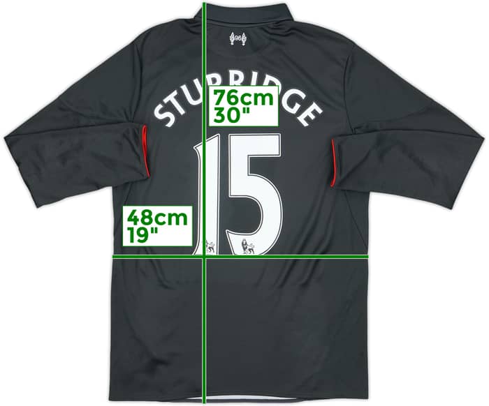 2015-16 Liverpool Third L/S Shirt Sturridge #15 - 6/10 - (M)