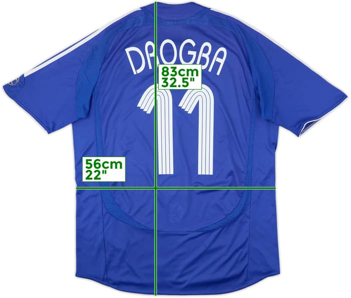 2006-08 Chelsea Home Shirt Drogba #11 - 5/10 - (L)