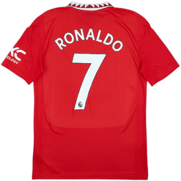 2022-23 Manchester United Home Shirt Ronaldo #7 - 8/10 - (XL.Boys)