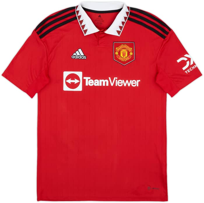 2022-23 Manchester United Home Shirt Ronaldo #7 - 8/10 - (XL.Boys)
