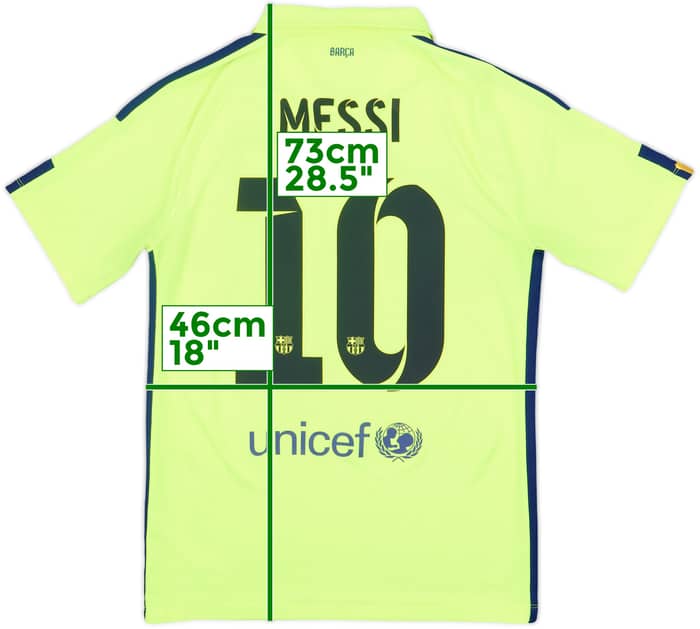 2014-15 Barcelona Third Shirt Messi #10 - 6/10 - (S)