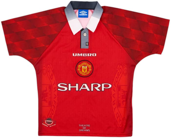 1996-98 Manchester United Home Shirt Keane #16 - 7/10 - (Y)