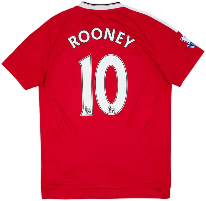 2015-16 Manchester United Home Shirt Rooney #10 - 7/10 - (M)