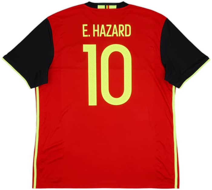 2016-17 Belgium Home Shirt E. Hazard #10 - 9/10 - (XL)