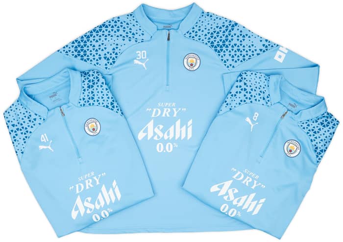 2023-24 Manchester City Women's Player Issue 1/4 Zip Training Top - 9/10