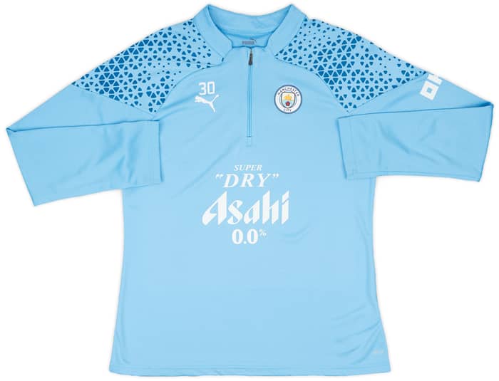 2023-24 Manchester City Women's Player Issue 1/4 Zip Training Top - 9/10