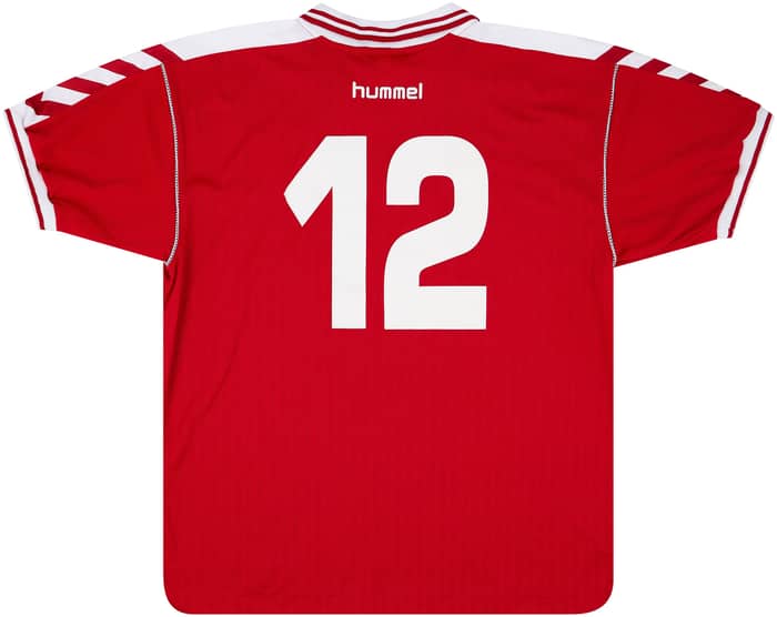 1999 Denmark U-21 Match Worn Home Shirt #12 (v England)