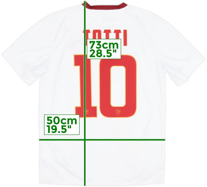 2014-15 Roma Away Shirt Totti #10 - 8/10 - (M)