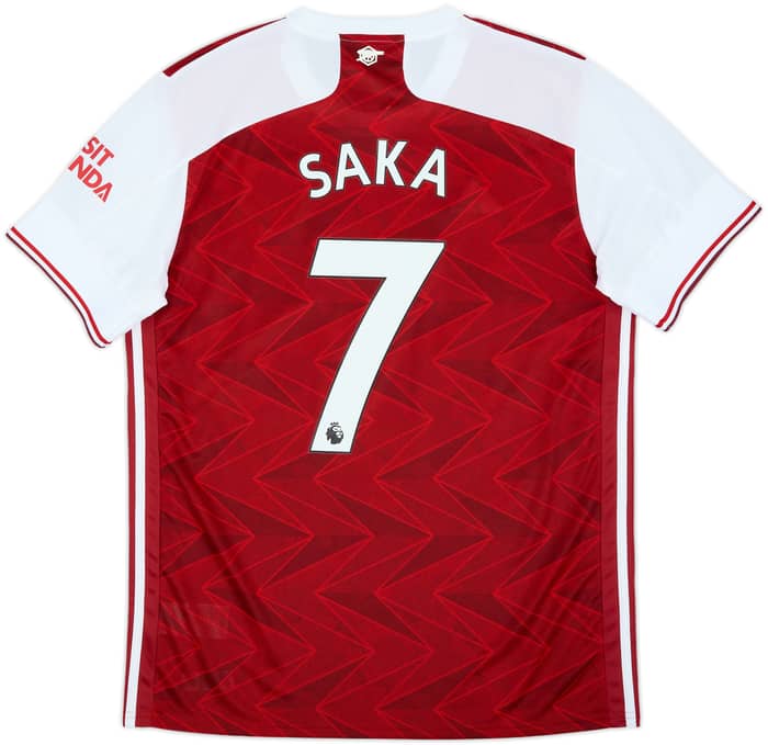 2020-21 Arsenal Home Shirt Saka #7 (L)